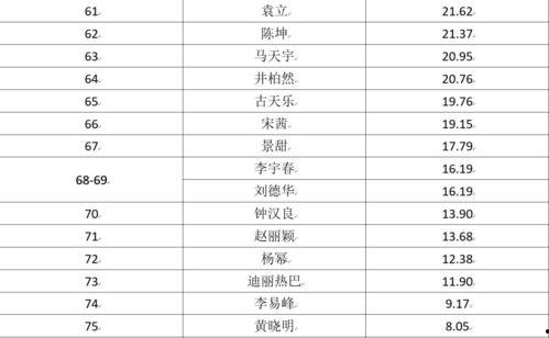 明星排名大全,揭秘娱乐圈风云变幻，盘点年度璀璨星辉